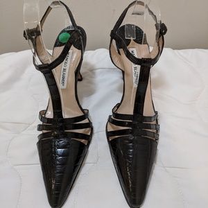 Manolo Blahnik Multi Strap T-Strap pump